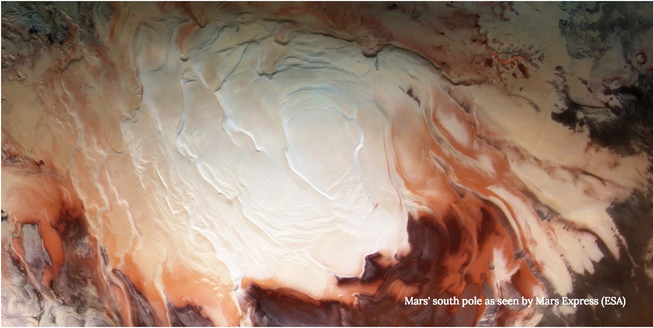 Spacecraft 'Sees' the Mysteries Buried Under the Polar Ice Caps of Mars
